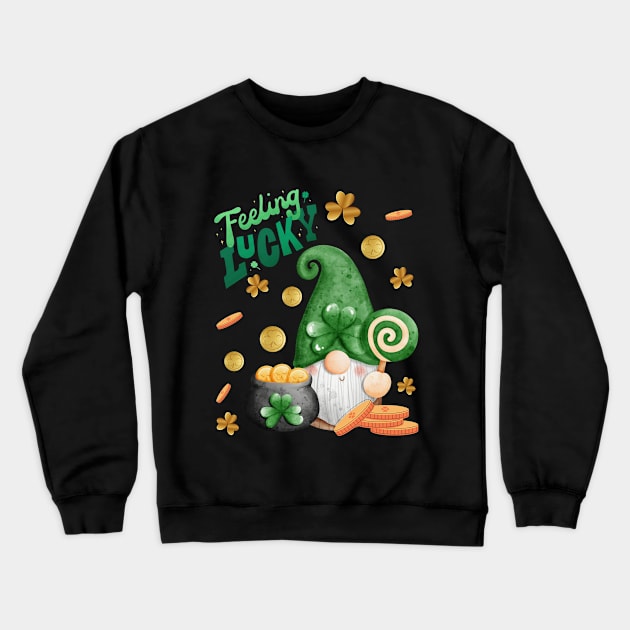 FEELING LUCKY Crewneck Sweatshirt by Dot68Dreamz